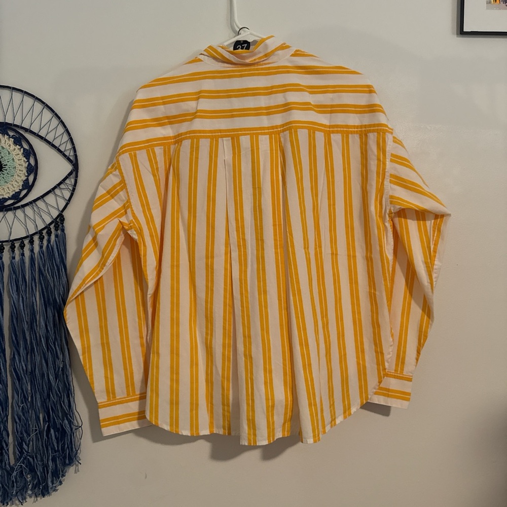 Sundry button down in mango Small - Picture 6 of 8